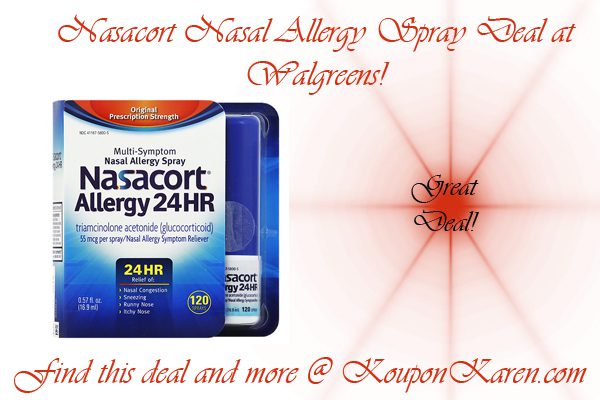 Nasacort Nasal Allergy Spray Deal at Walgreens!
