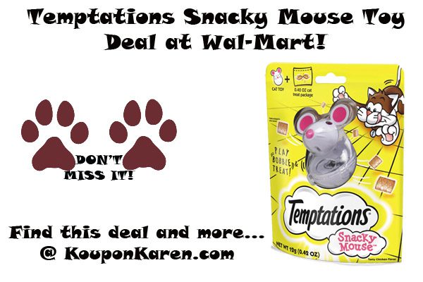 Temptations Snacky Mouse Toy Deal at Wal-Mart!