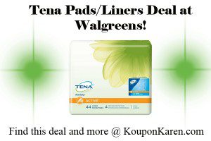 Don't miss this great Tena Incontinence coupon!