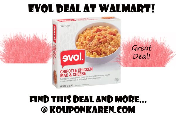 Evol Frozen Meals Deal at Walmart!