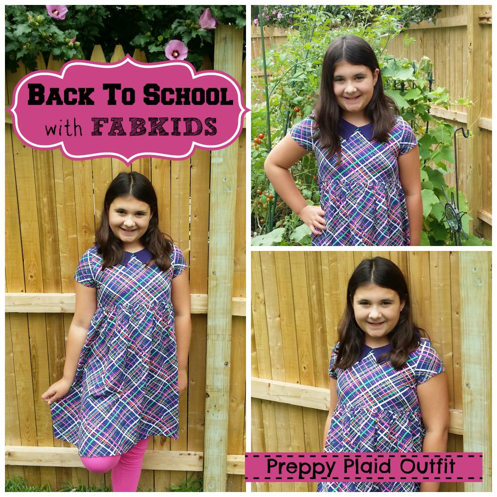 Fabkids Preppy Plaid Outfit for Back To School #FabKidsBackToSchool