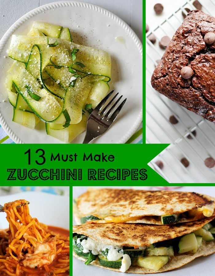 13 Zucchini Recipes to Liven up Your Healthy Living!