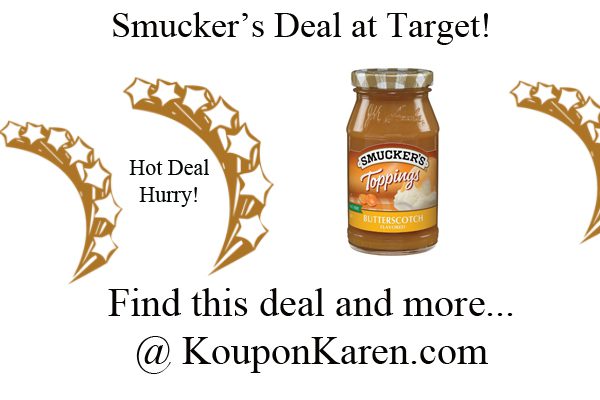 Smucker’s Ice Cream Toppings Deal at Target!