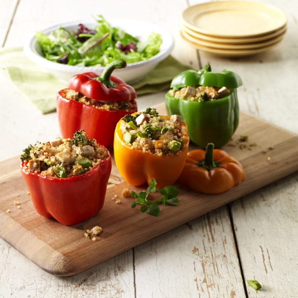 Nasoya Tofu Recipe – Quinoa Stuffed Peppers