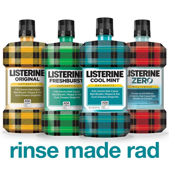 plaid designed Listerine