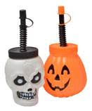 Skeleton and Pumpkin Cups