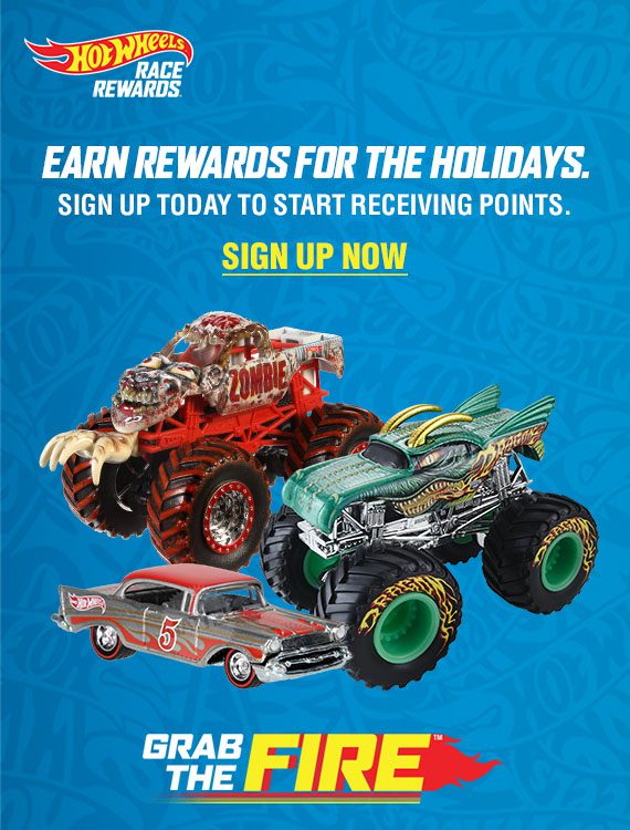 Hot Wheels® Race Rewards: Grab The Fire™ program