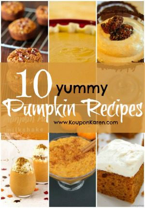 10 Yummy Pumpkin Recipes