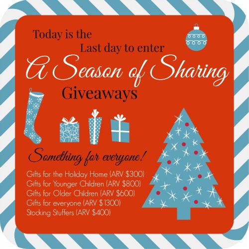 Season of Sharing Giveaways