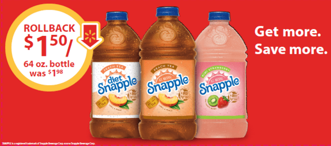 Hot Snapple® Tea Stock Up Sale at Walmart
