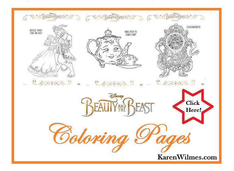 BEAUTY AND THE BEAST Coloring Pages