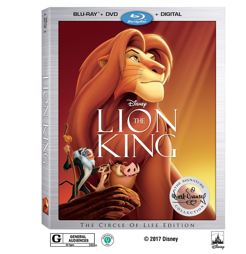 Grab The Lion King Signature Collection on Blu-ray August 29, 2017