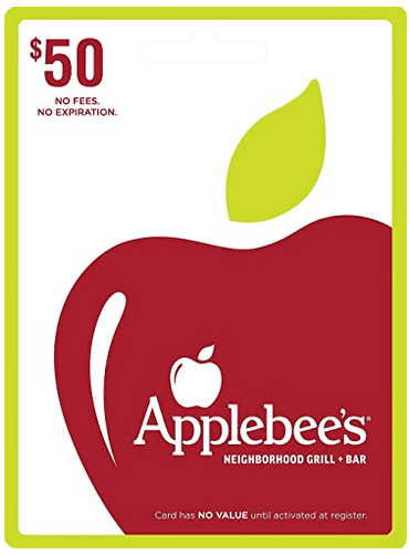 DEAL HAS ENDED $50 Applebee’s Gift Card for only $40 – DEAL HAS ENDED