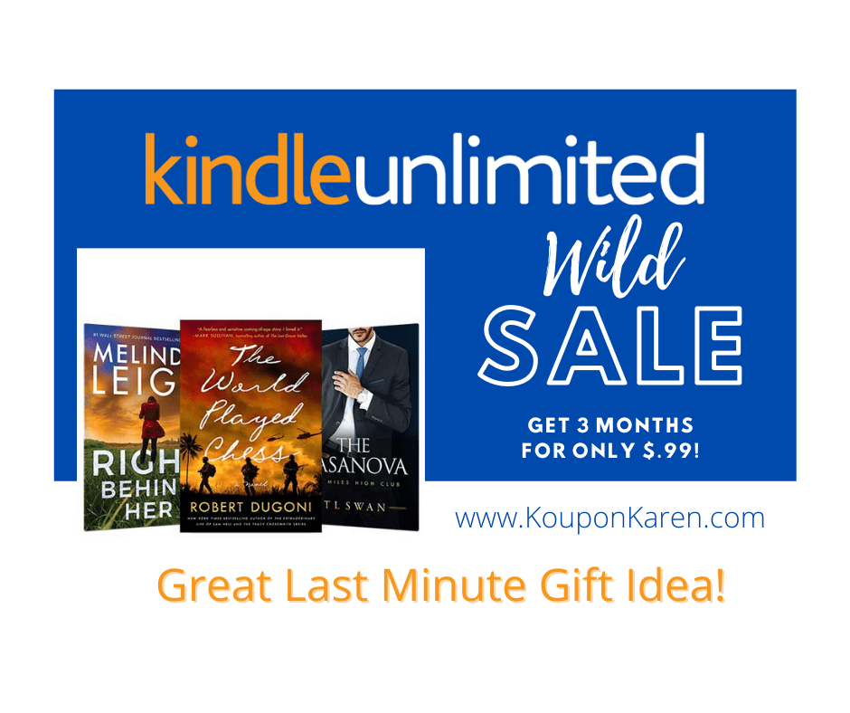 Kindle Unlimited Membership just $.99 for 3 Months!
