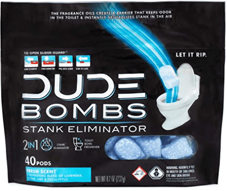 Dude Bombs Stank Eliminator – A Must Have in your Bathroom