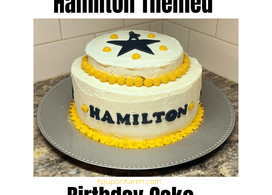 How to Make a Hamilton Inspired Birthday Cake
