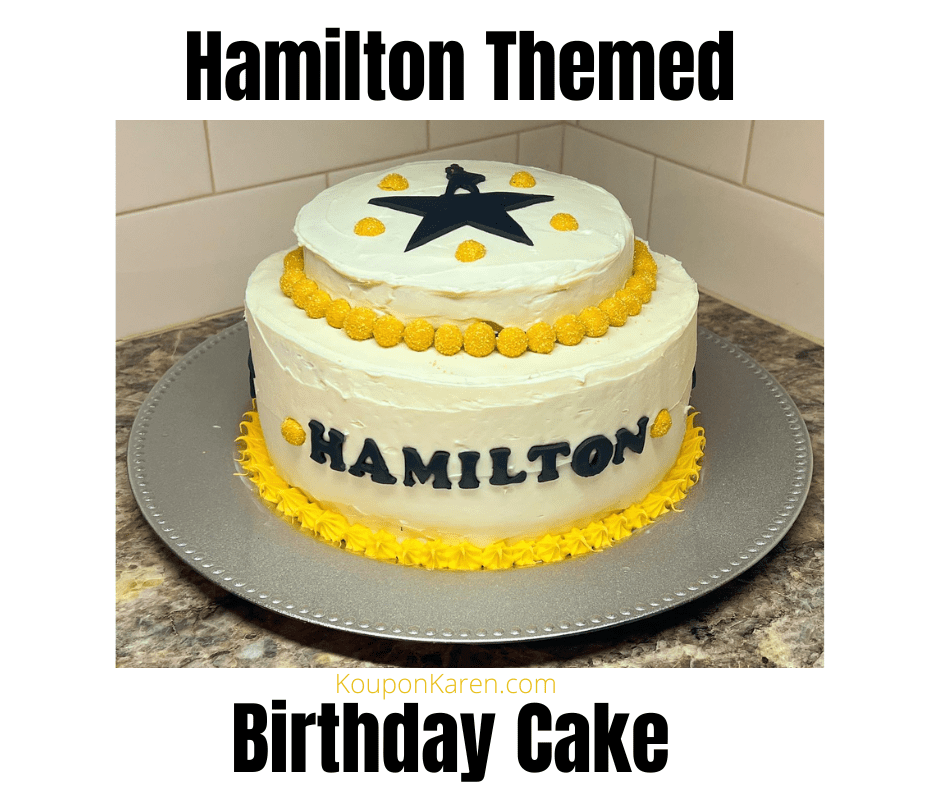 How to Make a Hamilton Inspired Birthday Cake Koupon Karen