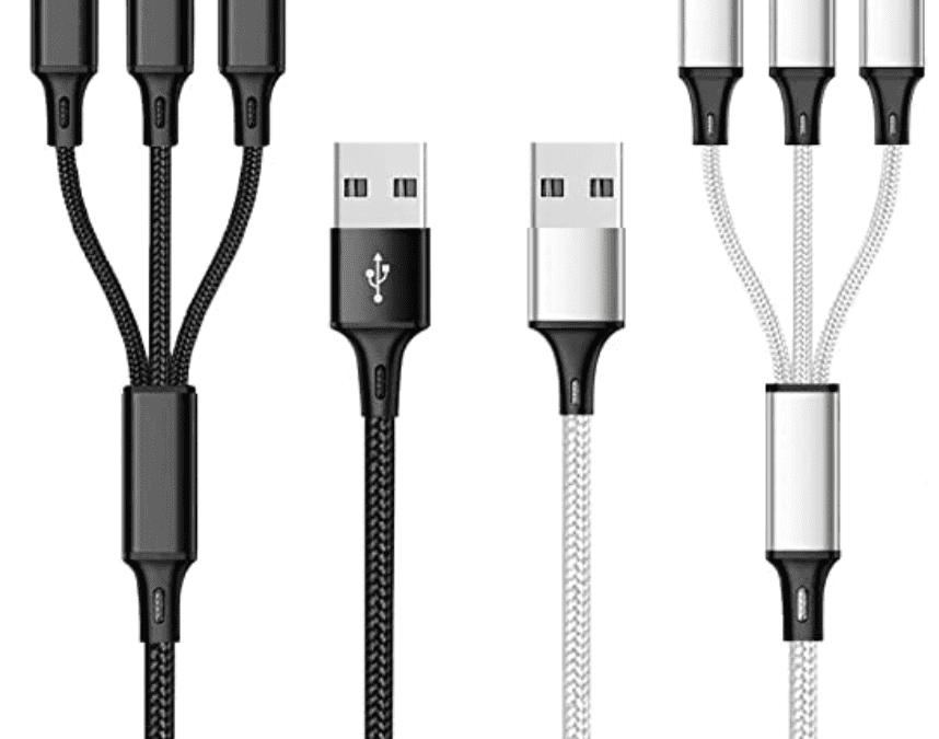 Multi USB Charging Cables Deal – Set of Two for $8.40 – iPhone, Type C and Micro USB