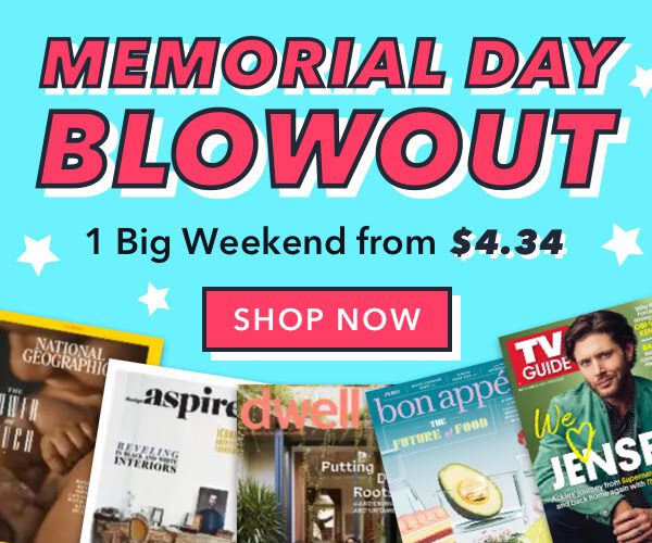 Memorial Day Weekend Magazine Blowout Sale