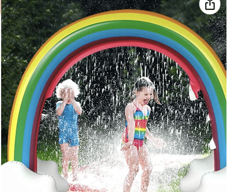 Rainbow Sprinkler for the Kids for 50% off