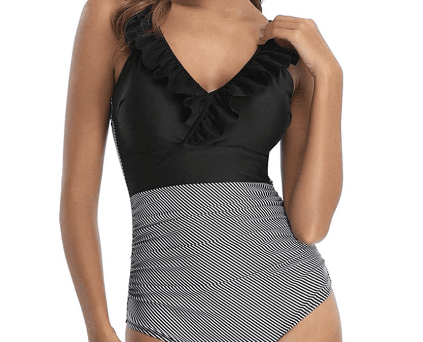 Ruffled One Piece Bathing Suit Deal – 50% off!