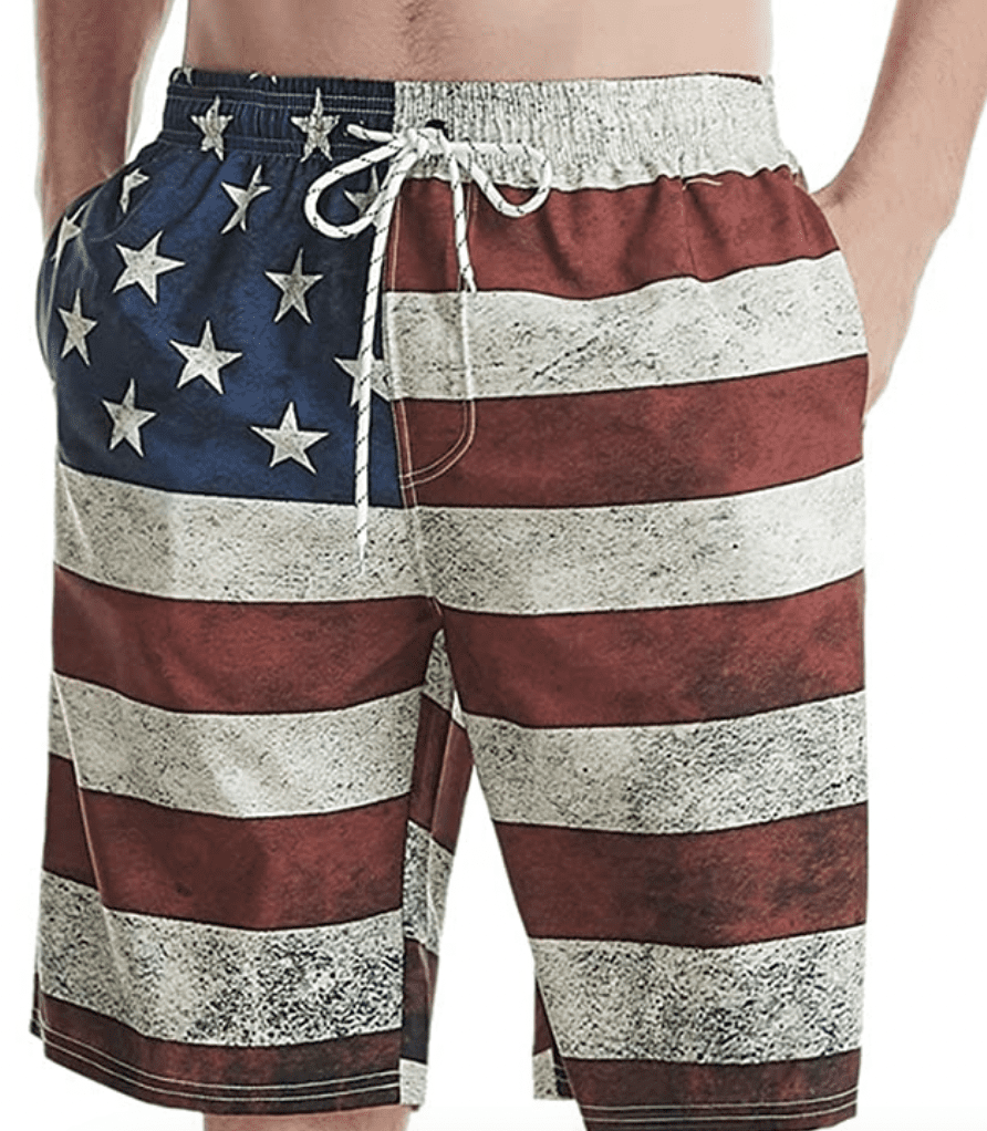 Men's American Flag Swim Suit Deal - $5.20 - Koupon Karen