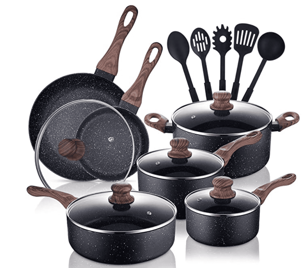 16 piece Cookware Set Deal 83.99 Koupon Karen