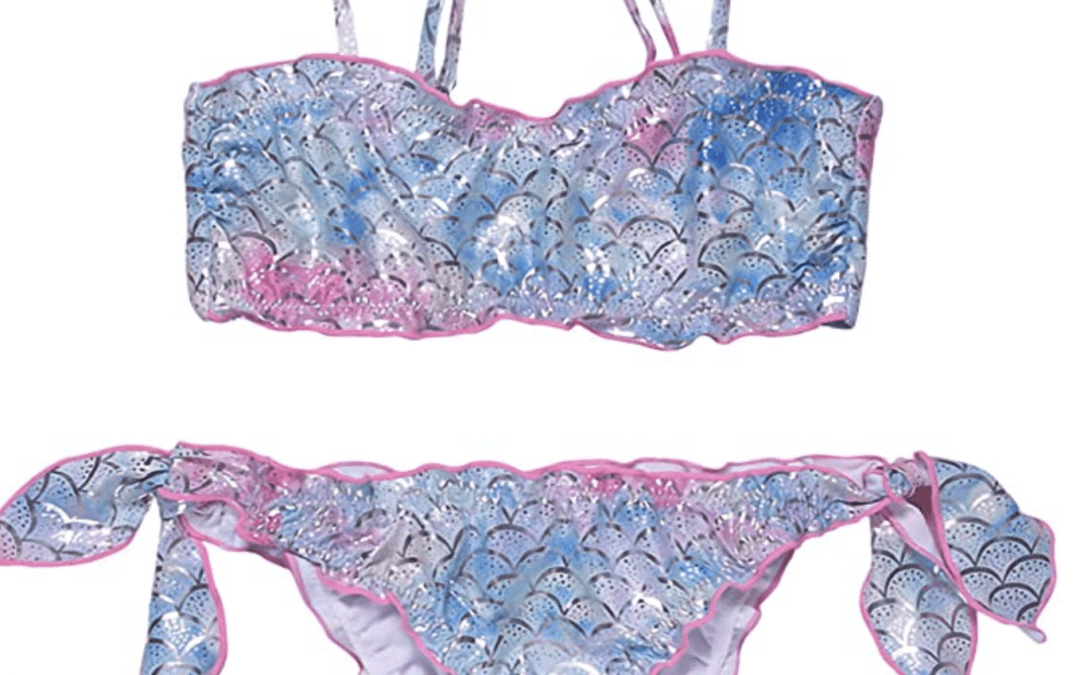 Girls Mermaid Two Piece Bathing Suit – $4.00 shipped