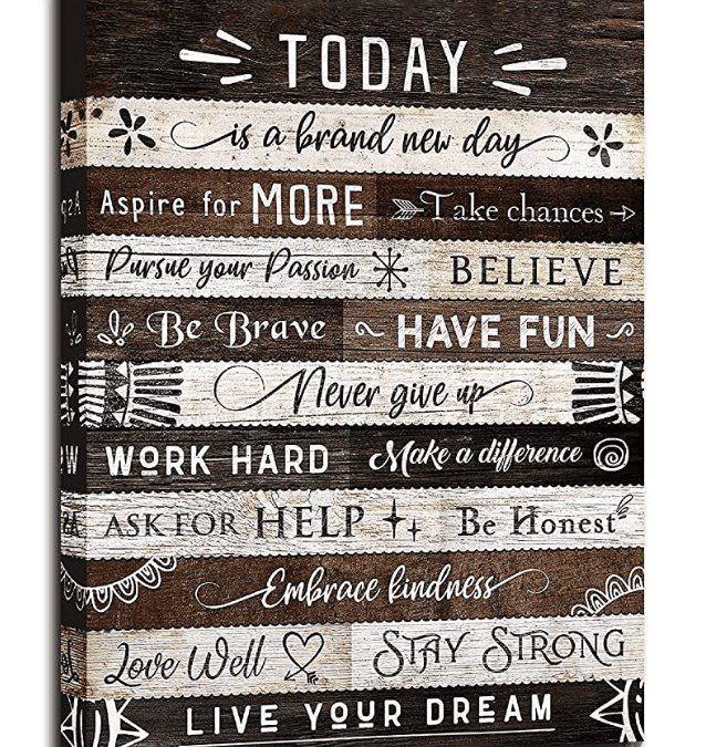 Inspirational Quotes Wall Art Deal – $8.16 shipped!
