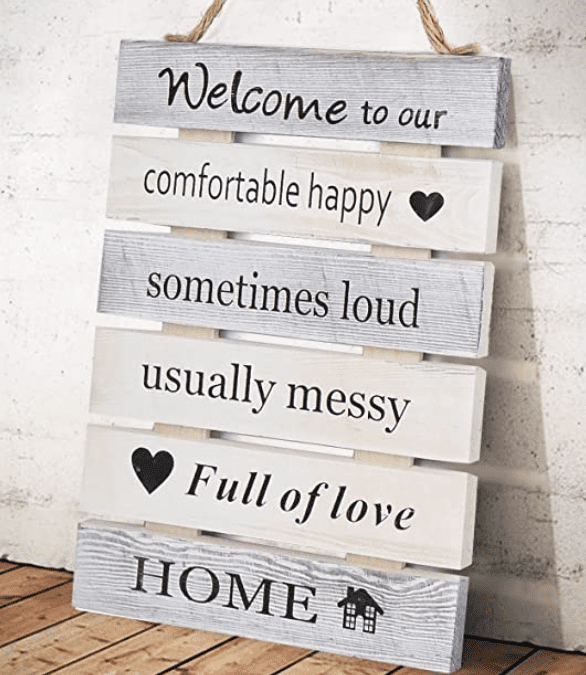 Double-Sided Welcome Wall Sign Deal- $9.99