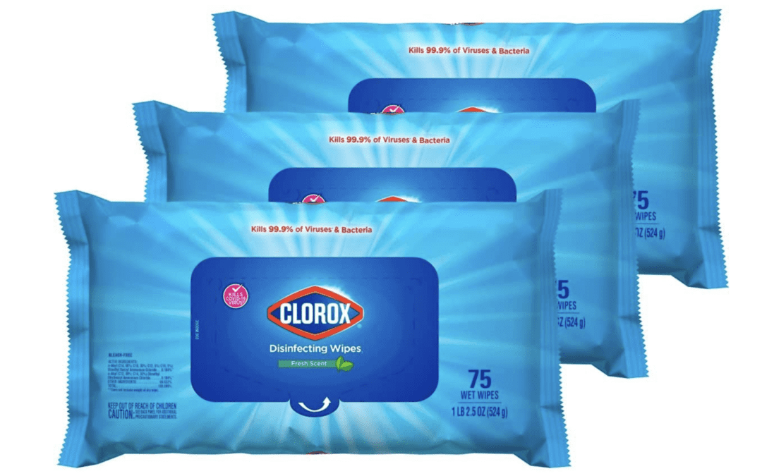 3 Pack Clorox Wipes Deal – $6.59 shipped