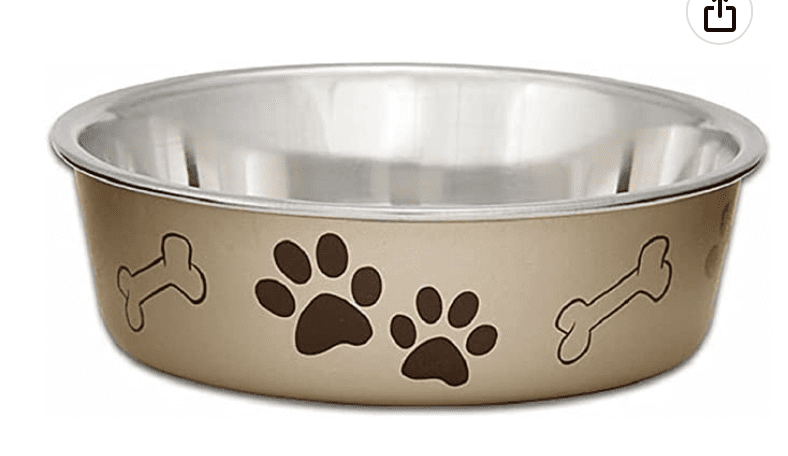 Metallic Medium Dog Bowl Deal – $3.78 shipped!
