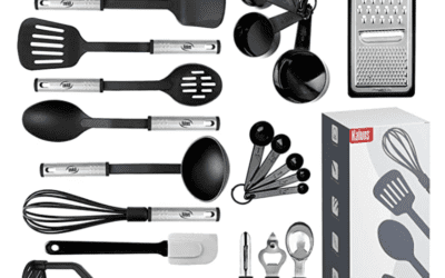 Kitchen Utensils Set  – 24 Nylon and Stainless Steel Cooking Utensil Set & Tools – $17.57 Shipped