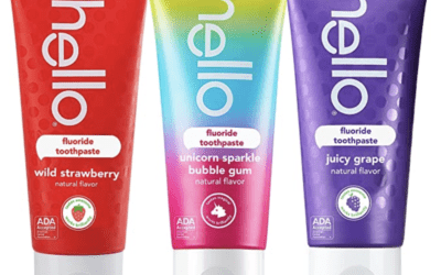 hello Pack of 3 Fluoride Kids Toothpaste – As low as $2 a tube!