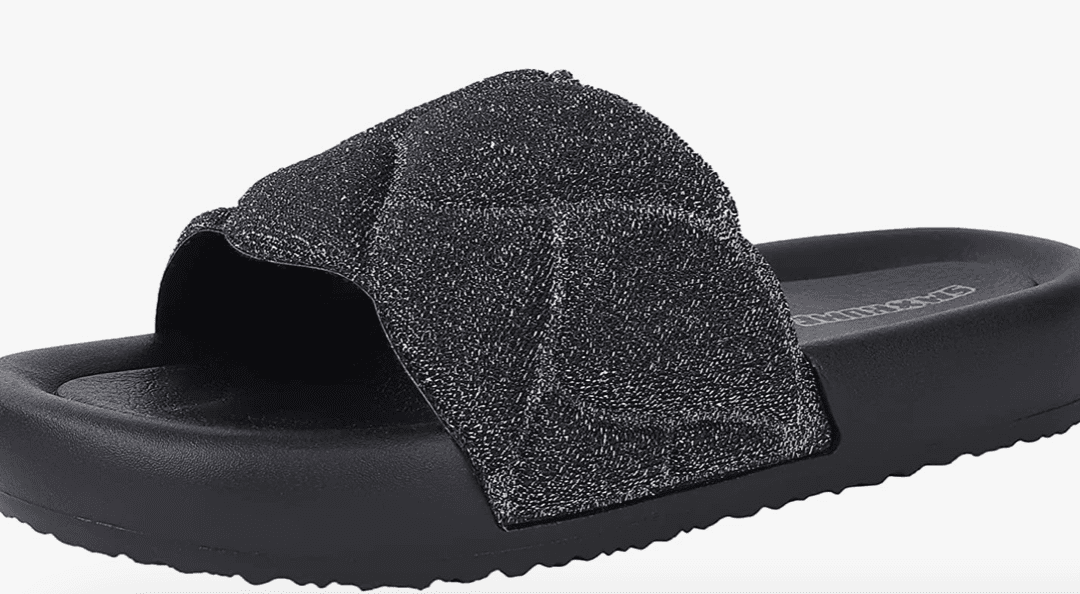Glitter Embossed Slide Sandals – Just $8.80 shipped!