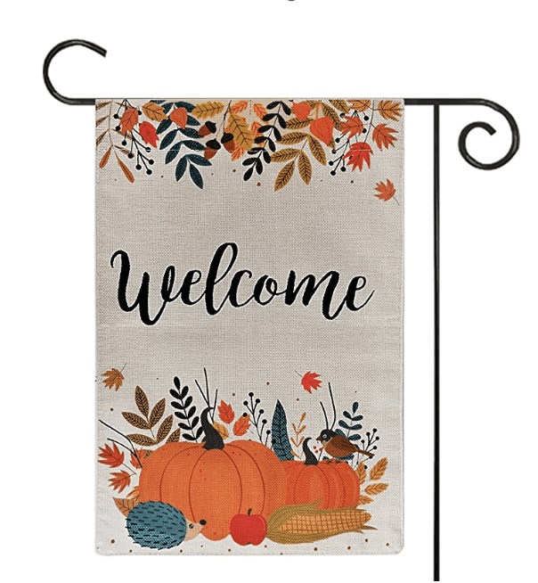 Welcome Pumpkin Garden Flag (and more!) – $2.99