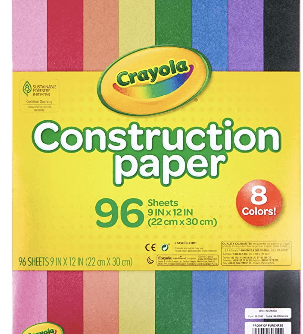 Crayola Construction Paper (96 Sheets) – Just $2.46 shipped!