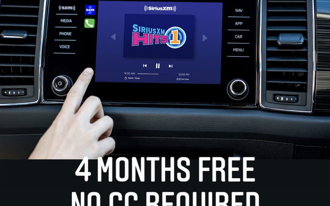 SiriusXM Hot Deal – Get 4 months of in-car satellite radio for FREE – No Credit Card Needed!
