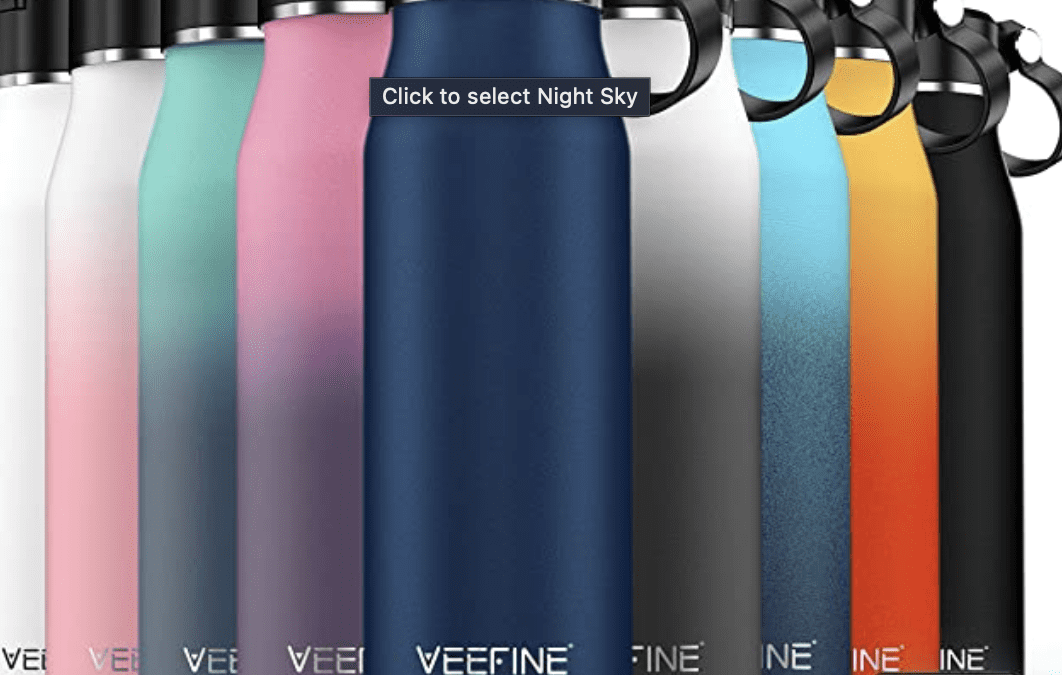 Insulated Water Bottle with Straw for as low as $11.89 shipped!