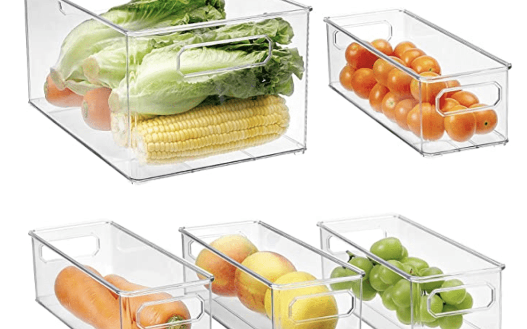 Set of 5 Plastic Storage Bins – $17.99 shipped!!