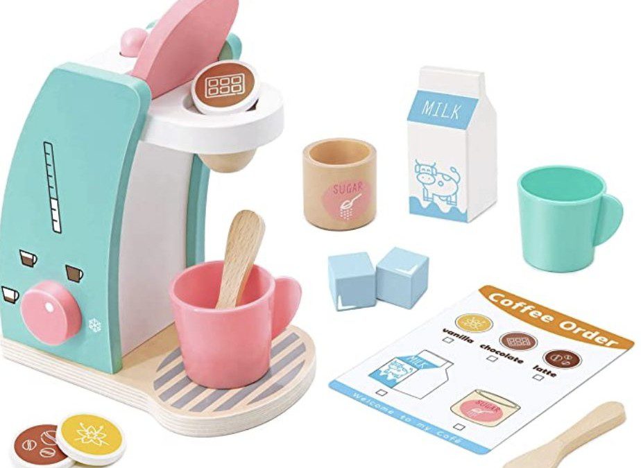 50% off Tiny Land Play Kitchen Wooden Toys on Amazon