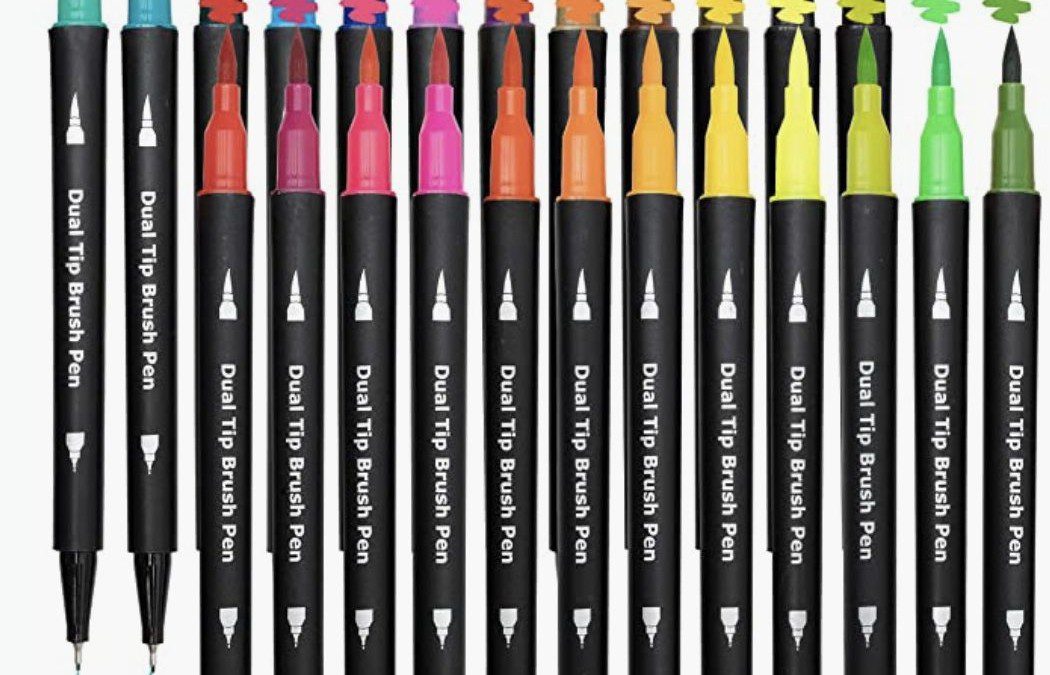 24 Dual Brush Markers for just $5.71 shipped!!