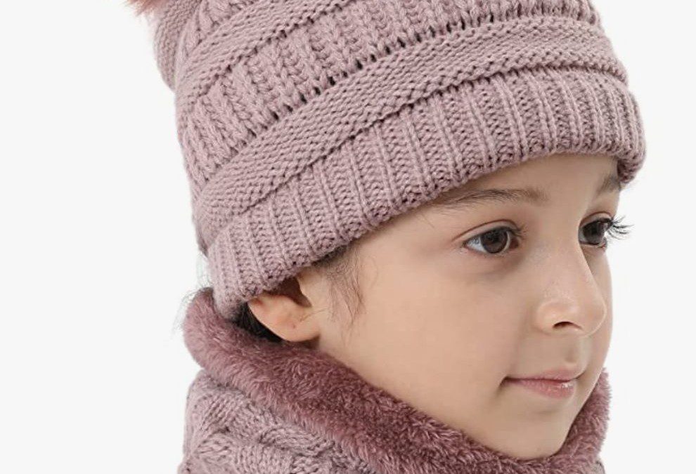 Knit Beanie Hat & Scarf Set For Kids – Just $9.59 shipped