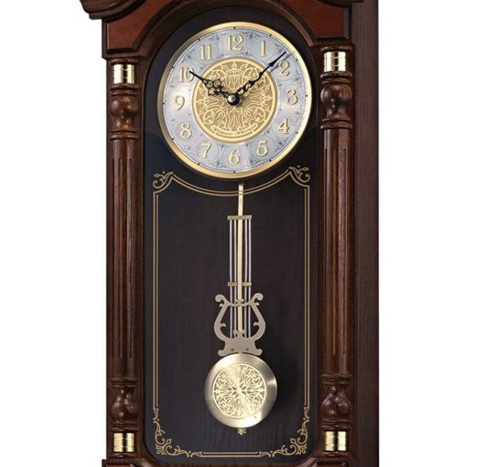 Wall Mounted Solid Oak Grandfather Clock – $299