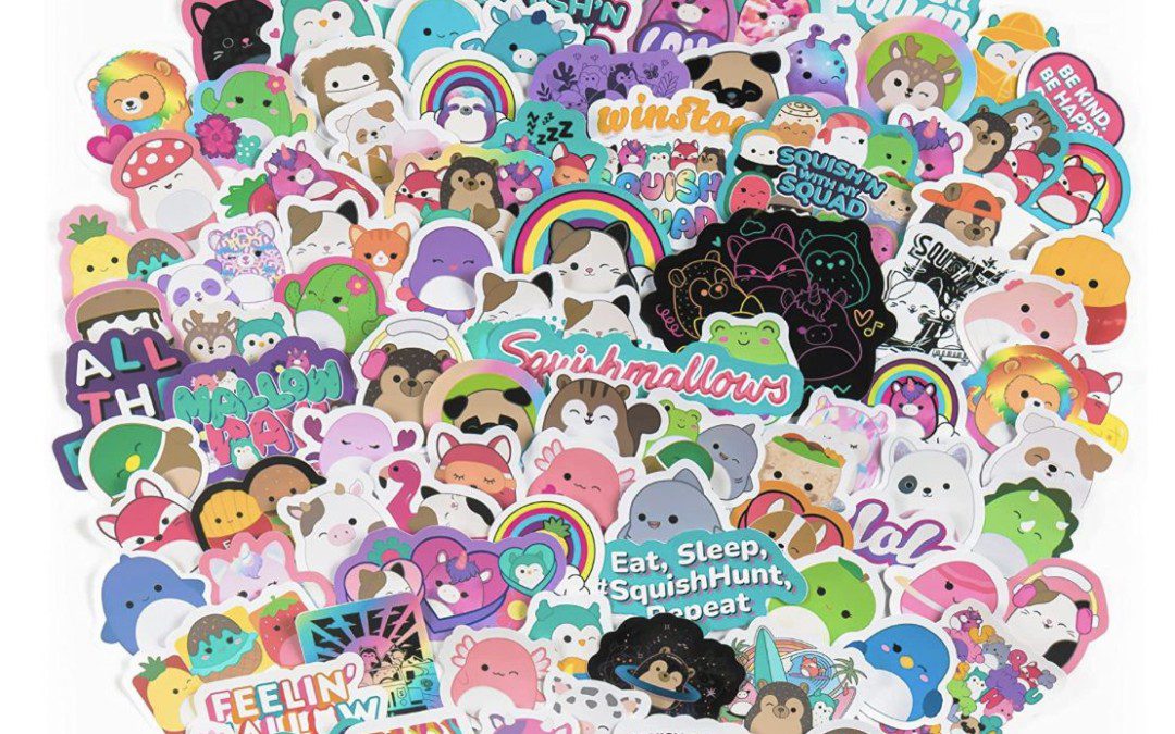 100 Squishmallow Vinyl Stickers- $7.99 shipped