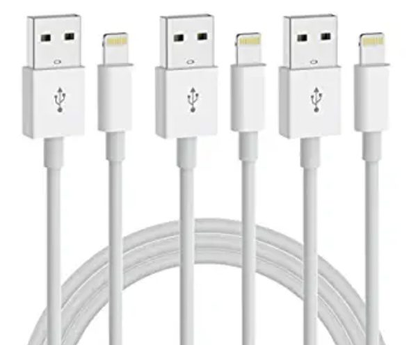 3 Pack of 6 Foot iPhone Chargers – $3.99 shipped