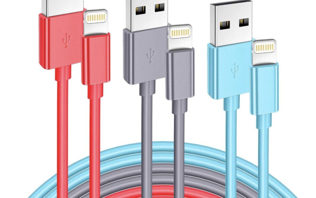 3 Pack of 10ft iPhone Chargers – $4.40 shipped