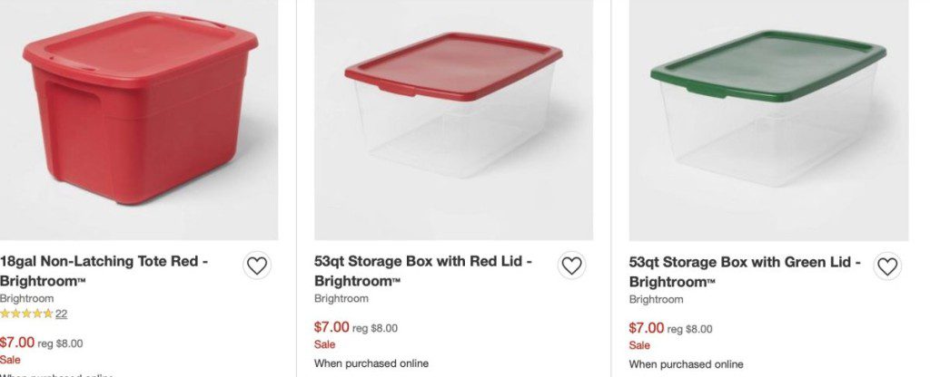 Holiday Storage Containers : Target