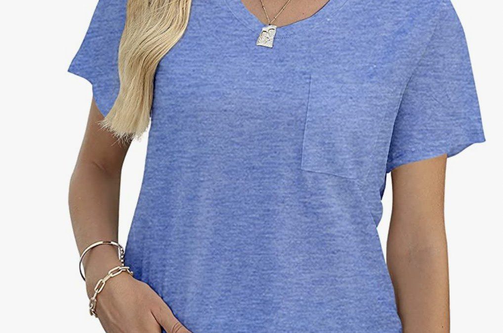 80% off this Cute Round Neck Tee – Just $4.40 shipped from Amazon!