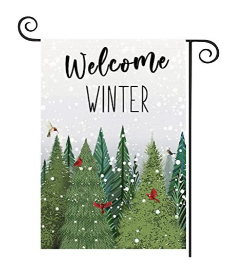 HOT DEAL!  80% off Welcome Winter Garden Flag – $4.20 shipped!